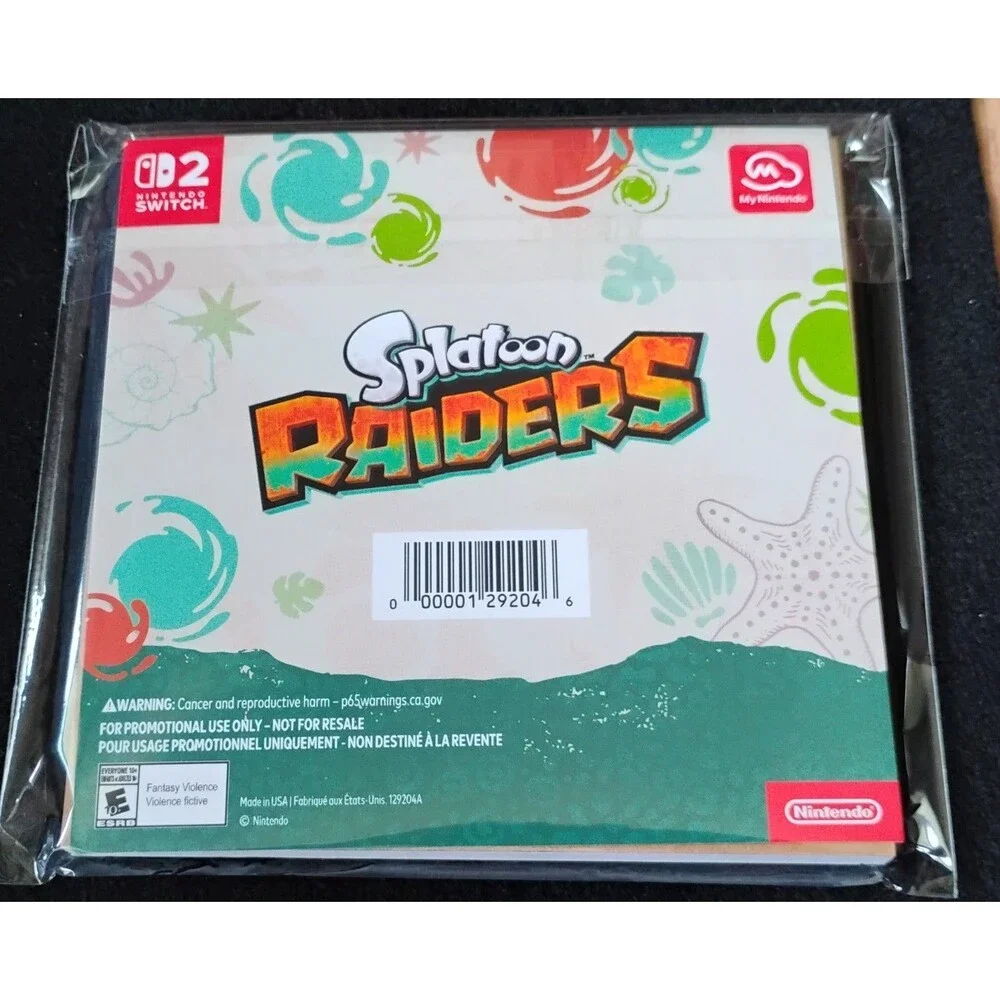 Splatoon Raiders Memo Pad Nintendo Promotional Reward Brand New [FL]